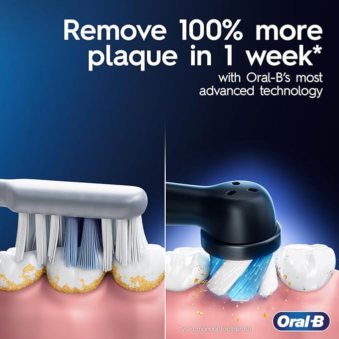 Oral-B iO Series 8 Electric Toothbrush with 2 Replacement Brush Heads, Violet Ametrine