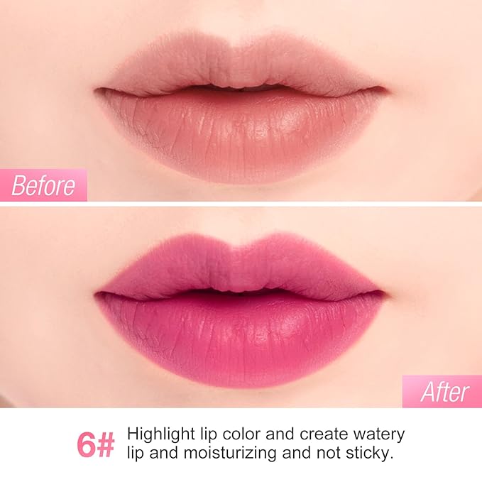 Boobeen Highly Pigmented Lip Gloss Liquid Lipstick, Multi-Use Lip and Cheek, Lightly Tinted, Lip Stain Long-Lasting, Non-sticky Matte Lips and Cheeks Color