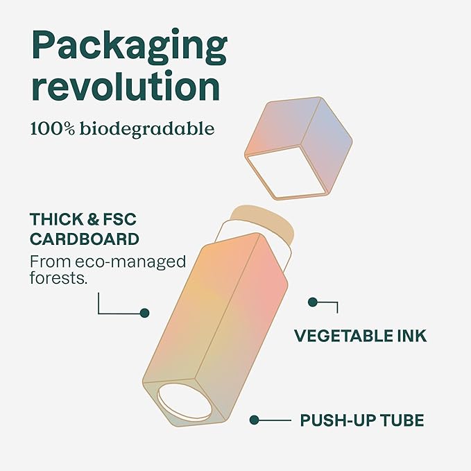 ATTITUDE Oceanly Tinted Oil Stick with SPF 30, EWG Verified, Plastic-Free, Broad Spectrum UVA/UVB Protection with Zinc Oxide, Universal Tint, Unscented, 1 Ounce