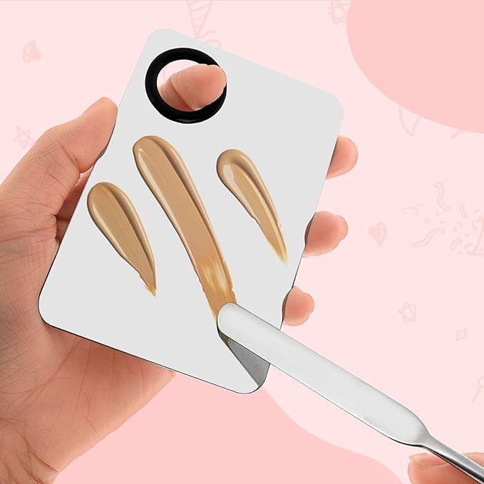 Picasso Spatula Makeup Korean Stainless Steel Makeup Spatula and Palette Set Professional Facial Makeup Tools Foundation Spatula Cosmetic Spatula Tool Makeup Mixing Palettes