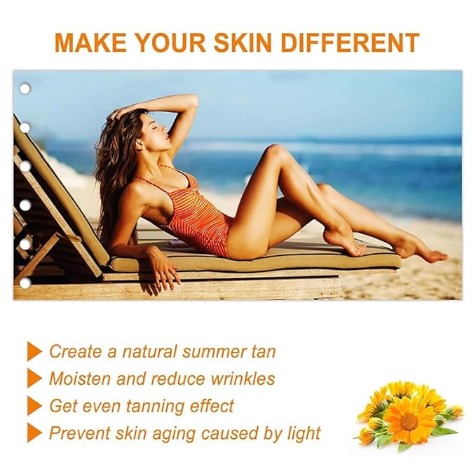 Intensive Tanning Gel, Natural Tanning Accelerator Cream Gel, Brown Tanning Gel, for Sunbeds & Outdoor Sun (1pcs)