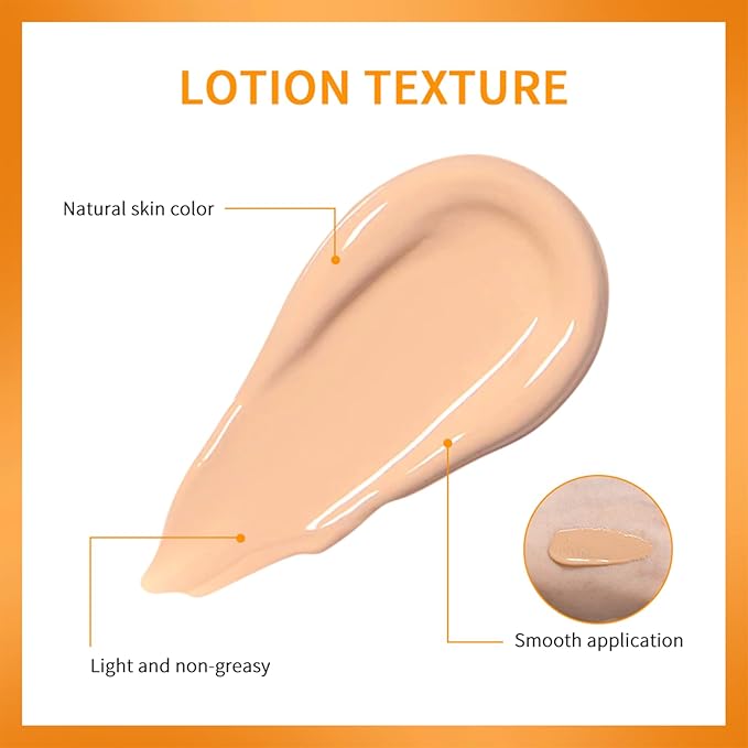 Tinted Sunscreen for Face with SPF 40 - UV Protection - Moisturizer & Lightweight Facial Sunscreen with Vitamin C and Vitamin E, for All Skin Type (40ml)