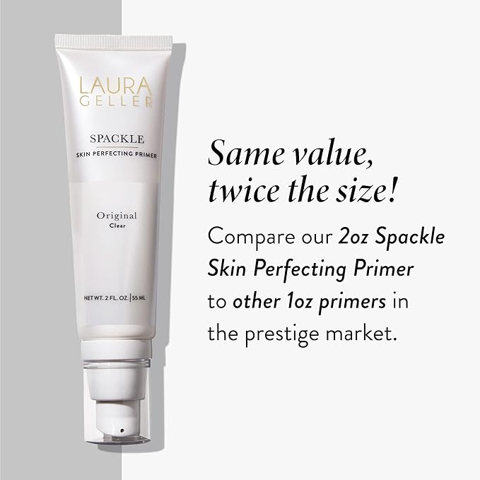 LAURA GELLER NEW YORK Spackle Primer - Original - Super-Size 2 Fl Oz - Hyaluronic Acid Makeup Primer for Mature Skin