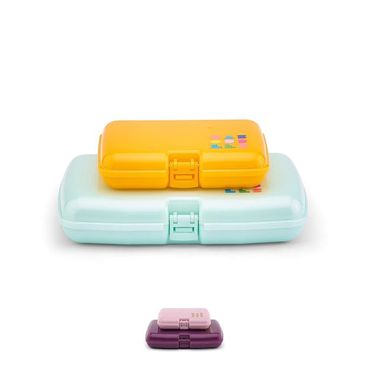 Caboodles Women's Care Pack + Lil Bit Set, Mustard+Mint, Small