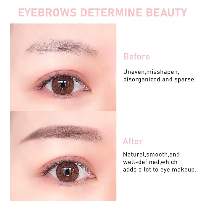 Eyebrow Pencils for Women Brown,Soft Brown Eyebrow Pencil Waterproof Smudgeproof,Ultra-Precise Tip Long-Lasting Micro Brow Pencil for Natural Looking Eyebrows,Built-In Brush,04 Soft Light Brown.