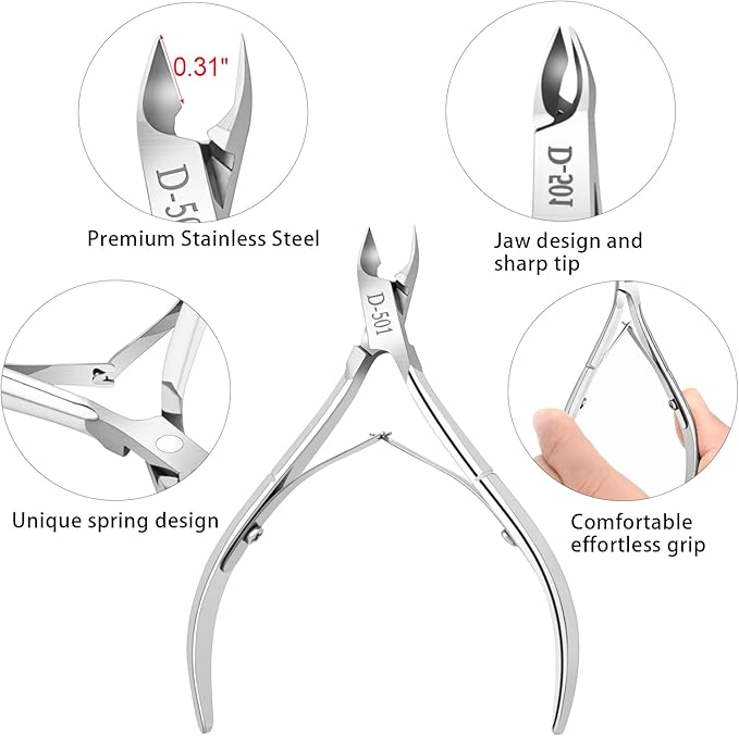 4 packs cuticle nipper, premium