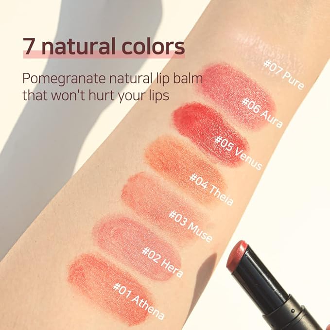 NATURAL SHINE Lux Triple Lip CURE Balm HERA (Pink Red) | Chapstick Hydration and Exfoliator | Overnight Lip Treatment Care Deep Nourishing for Dry Cracked Chapped Lips (0.17oz)