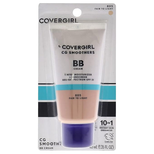COVERGIRL Smoothers Lightweight BB Cream, Fair to Light UV Protection 1.35 oz