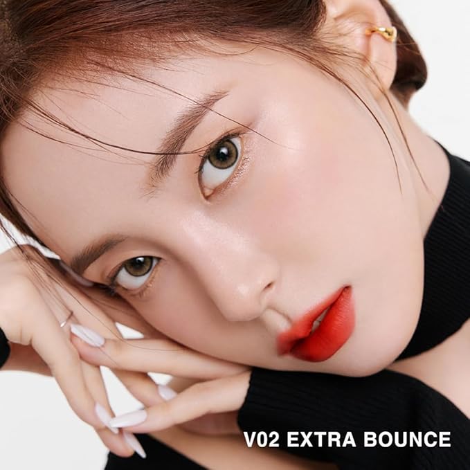 BBIA Last Velvet Tint - Soft & Creamy Matte Finish Lip Stain, Blur Effect with Velvety Texture, Long-Lasting, High Pigment, Lightweight, Non-Drying, Vegan, Korean Lip Makeup (V03 EXTRA RED)