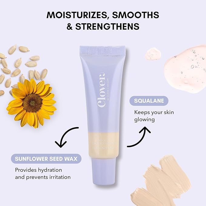 Clover Skin Is In Serum Foundation | Hydrating Face Serum, Lightweight Foundation, Cruelty-Free & Vegan | With Squalane And Sunflower Seed Wax | 30 ml - Shade 01 (Ultra Fair)