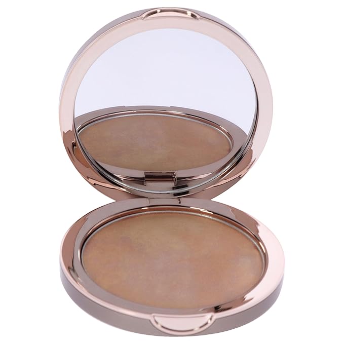 delilah - Pure Light Compact Illuminating Powder - Aura - Lightweight, Long Lasting, Loose Setting Powder Face Makeup For Brightening And Radiant Finish - Light Coverage - Vegan - Cruelty No-0.34 oz