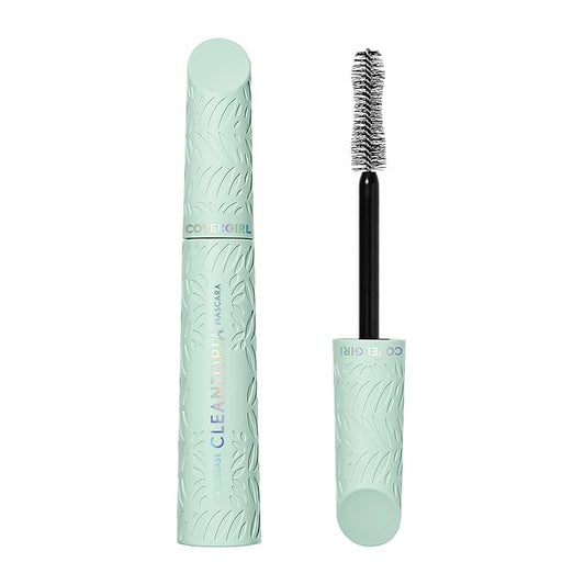 CoverGirl Lash Blast Cleantopia Mascara - Volume & Lengthening, Black Brown Frost, Vegan, Clean, Sensitive Eyes, No Smudge, 0.32oz