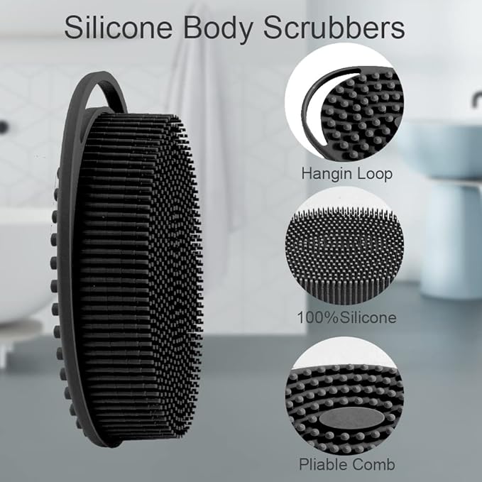 Soft silicone body scrubber 2