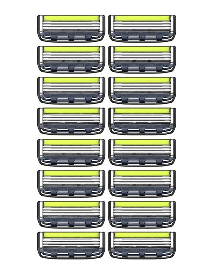 Dorco Pace 5 Pro Razors - Shaving System For Men with Trimmer - 16 Refill Cartridge Set