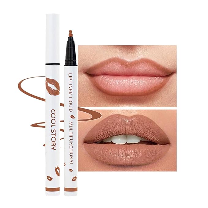 COOL STORY Matte Lip Liner Pencil - Waterproof, Non-Fading, Long-Lasting Plump Effect for Fuller Lips Makeup, Soft & Smooth Texture Easy Glide Lipstick 05#