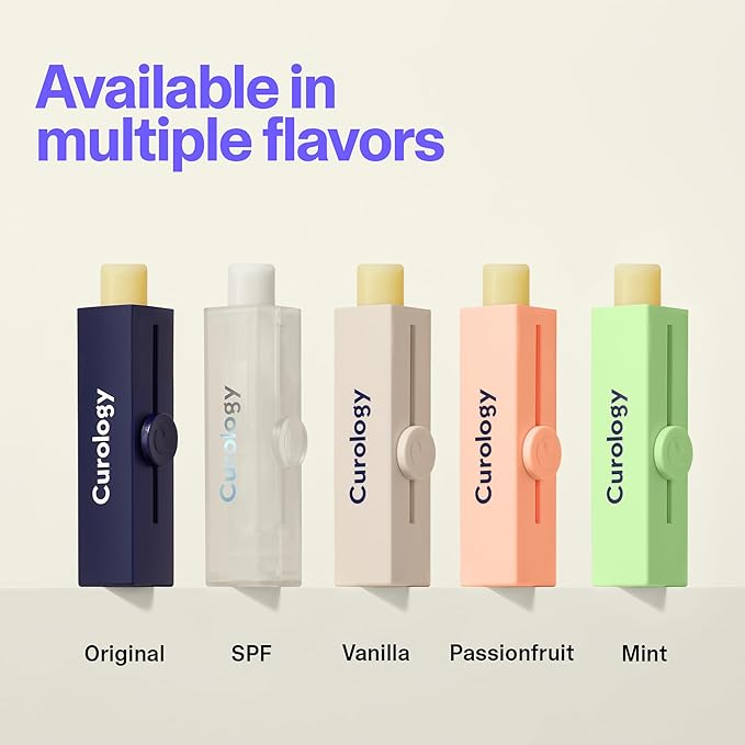 Curology Lip Balm Sunscreen SPF 30, Broad Spectrum Sun Care, Nourishing Hydration for Dry Chapped Lips, Fragrance Free