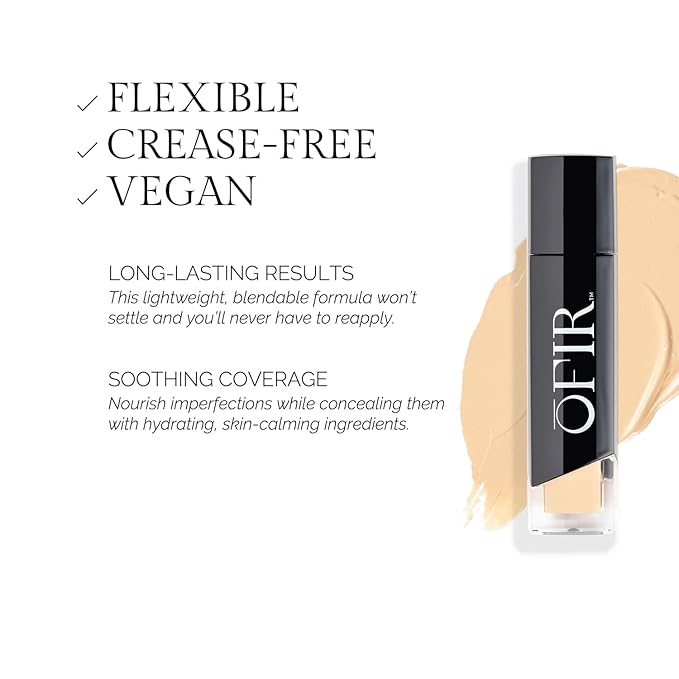 OFIR Perfected Weightless Concealer | Porous Coverage Blends for Smooth Finish | Covers Dark Circles Vegan Concealer | Botanical Formula Soothes Redness & Dullness |Cork - Medium Neutral Warm 0.27 OZ