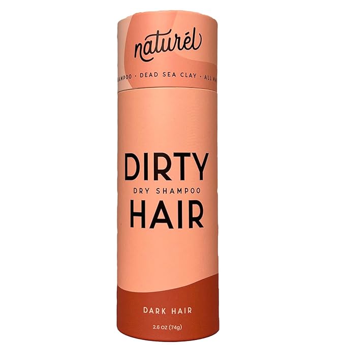 NATURL Dry Shampoo Volumizing Powder for Oily, Dark Hair | Non Aerosol, Oil Absorbing, Travel Size, Vegan, Talc Free, Aluminum Free | Grapefruit Scent | 2.6 Ounces