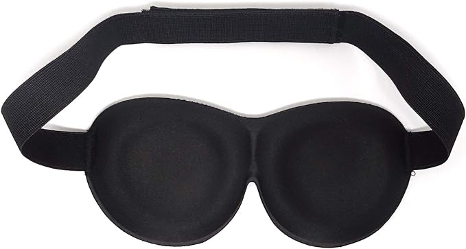 Honbay 3D Funny Eyeshade Soft Sleep Eye Mask with Adjustable Head Strap for Travel, Game, Party, Rest, Sleeping, etc (for Man) Black