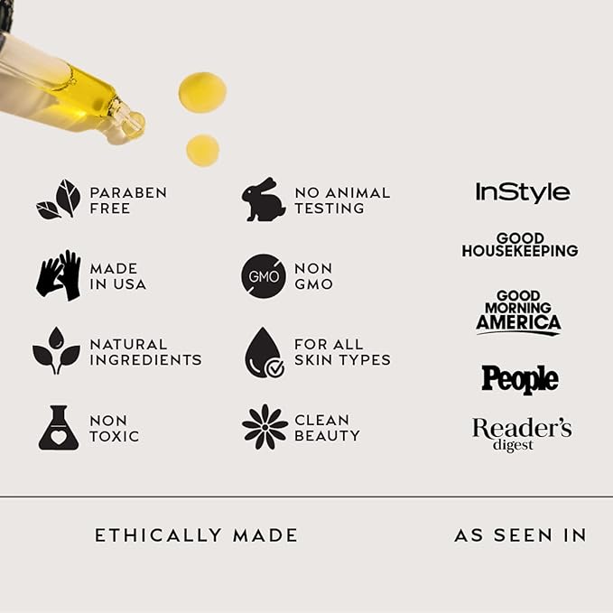 ZAAINA Extra Glow Face Serum – Hydrating Face Oil for Dry, Dull & Sensitive Skin – Lightweight Moisturizer & Natural Primer for Makeup – With Rosehip Oil, Pumpkin Seed & Vitamin E – 1oz Bottle