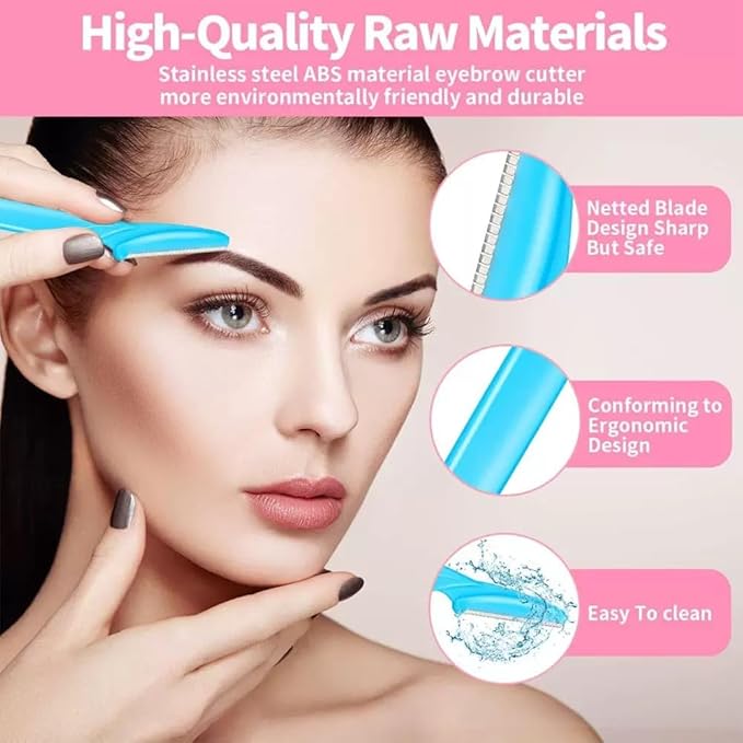 66PCS Eyebrow Razor Multipurpose Exfoliating Dermaplaning Tool for Face Facial and Eyebrow Shaper with Precision Cover for Women Men Easy to Use (66PCS)
