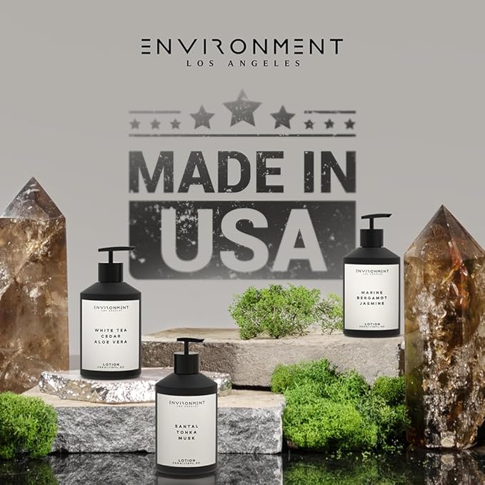 ENVIRONMENT Inspired by Designer Perfume BR540 Lotion, 300ml Luxury Scented Lotion (Amber Crystal | Vetiver | Oud Musk) Bathroom Luxury, Men & Women High-End Body Lotion, Hand Cream, Dry Skin Help