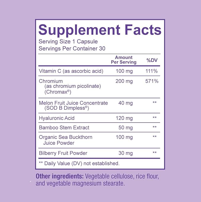 Premium Cellulite Supplement – Anti Cellulite Capsules For Women – Supports Skin Smoothing, Smooth Legs, Reduces Cellulite & Promotes Collagen Production – With Clinically Studied Melon SOD – 30 Count