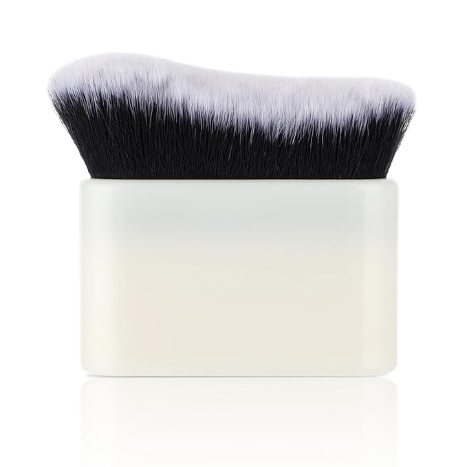 Tanning Brush For Self Tan Kabuki Foundation Brush Self Tanning Blending Brush For Makeup Self Tanner Back Applicator Body Makeup Brush For Legs Liquid Face Sunscreen Contour Blending Brush White