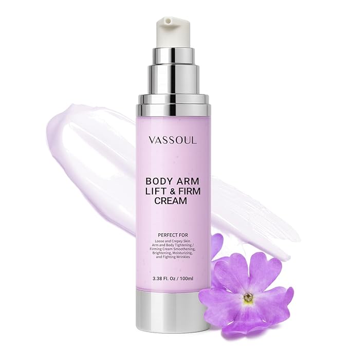 VASSOUL Lift and Firm Arm Cream : Skin Tightening Cream for Body - Firms Loose Skin, Reduces Cellulite on Arms, Thighs & Butt – 100ML