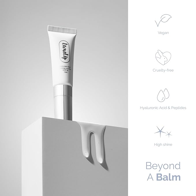 Tinted Lip Balm Elixir for OIder Women, Hydrating Vegan Lip Care with Sheer Color & Moisturizing Glow – Non-Sticky Nourishing Lip Treatment for Soft, Smooth Lips (Naturally Clear 10ml)