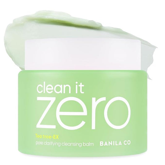 BANILA CO Clean it Zero Pore Clarifying Cleansing Balm | Korean Makeup Remover, Cleansing Oil, Facial Cleanser for Oily and Acne Prone Skin | Vegan | Made with AHA-PHA & Tea Tree (180ml / 6.08 fl.oz)