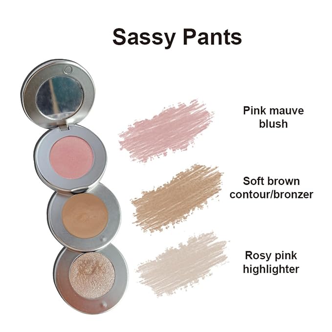 Blush Contour and Highlighter Palette, 3 in 1