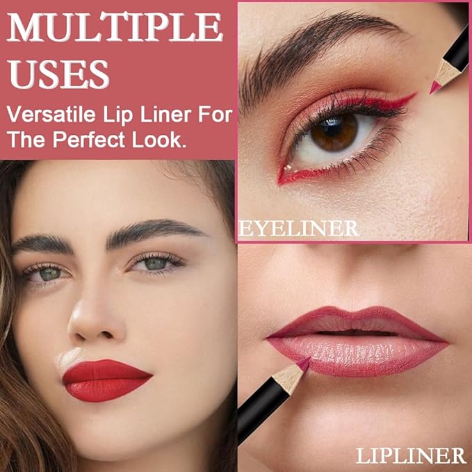 12 Pcs Natural Nude Brown Beige Colors Lip Beige