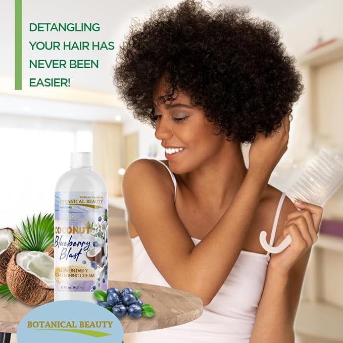 Botanical Beauty Blueberry Blast Leave-In Daily Conditioning Cream (32 Fl. Oz.)