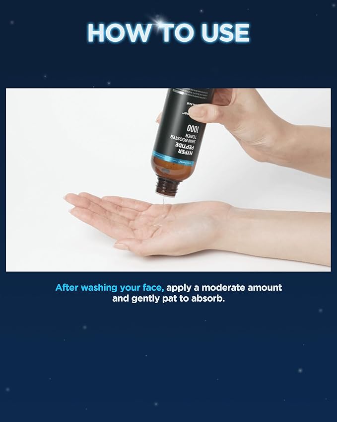 WELLAGE Hyper Peptide Skin Booster Face Toner - Korean Beauty Facial Astringent, Infused Peptide PHA, Anti-Aging, Wrinkle & Elasticity Improvement - for Uneven Texture, Reduces Pores, 6.76 fl.oz.