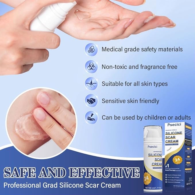 Scar Cream,Silicone Scar Gel,Advanced Scar Gel,Scar 1.7 oz