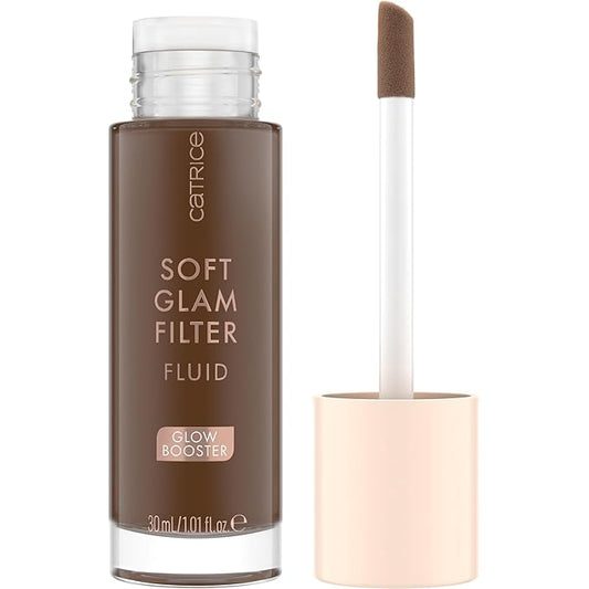 Catrice | Soft Glam Filter Fluid | Luminous Make Up Base & Highlighter for Radiant Complexion | With Vitamin E & Squalene | Vegan & Cruelty Free (98 | Deep)