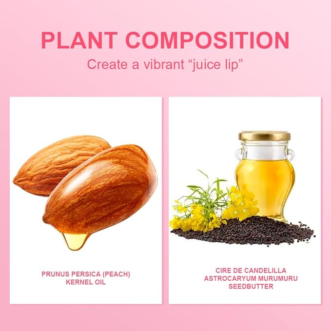 4Pcs Lip Glowy Balm | Lip Grapefruit)