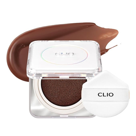 CLIO Kill Cover Founwear Cushion The Original – 20 Shades, Buildable Light to Medium Coverage, Natural Finish, Korean Makeup Foundation, Long-Lasting Skin Fit, 42C CACAO