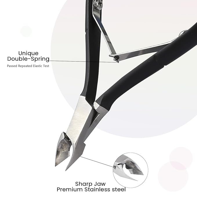 Cuticle trimmer with cuticle pusher,cuticle