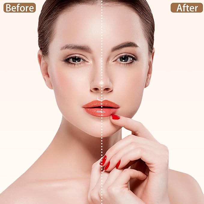 Eyebrow Pen Makeup Kit - 4 Tip Waterproof Microblading Pencil, Eyeliner, Pomade and Dual-ended Brush - Natural Looking Brow Kit - Soft Brown