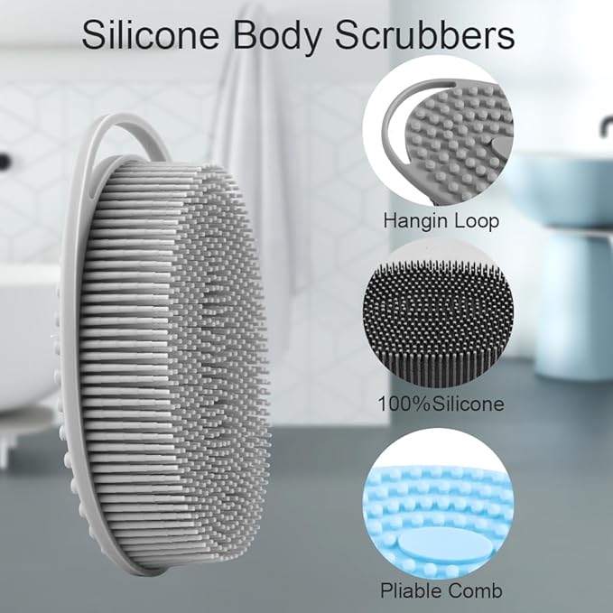 Soft silicone body scrubber 3