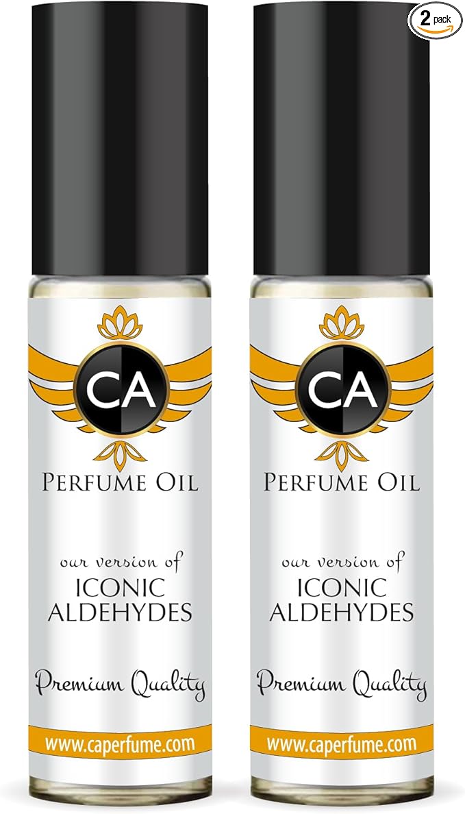 CA Perfume Impression of Iconic Aldehydes For Women Fragrance Dupes Body Oil Roll-On 0.3 Fl Oz-X2