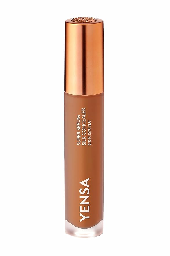 YENSA Super Serum Silk Concealer - Age-Defying Asian Skincare, Natural Superfood Ingredients Cover Imperfections, Boost Collagen (Tan 2) - .20 fl oz