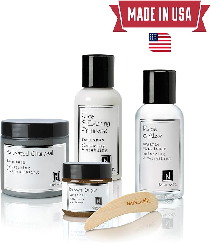 Assorted Bath Salts (Set of 6) by Nabila K - Dead Sea Salt & Epsom Salt Scrub & Soak - Exfoliates & Hydrates Skin, Botanical Essential Oils - Bubble Bath Accessories for All Skins Types, 2 oz