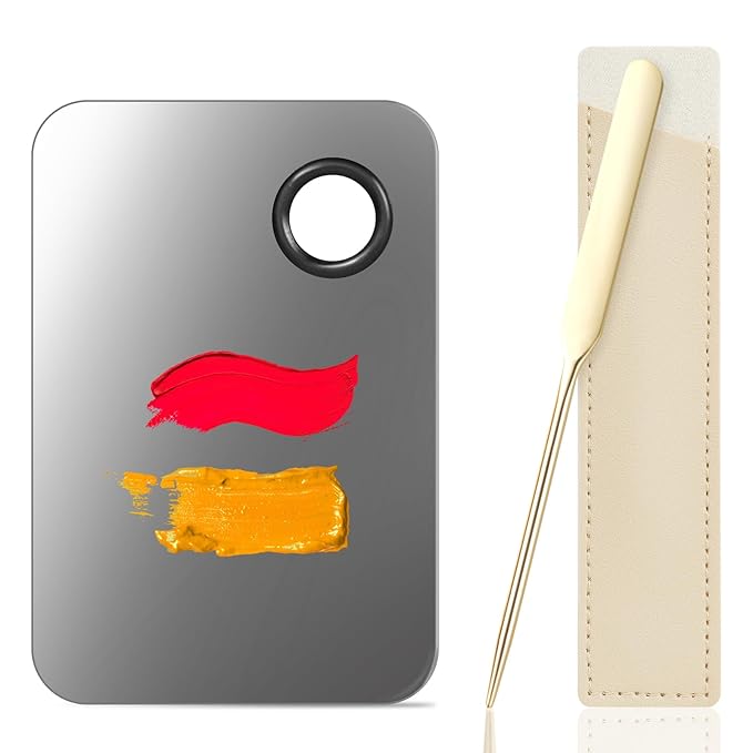 3PCS Makeup Mixing Palette, Stainless Steel Cosmetic Makeup