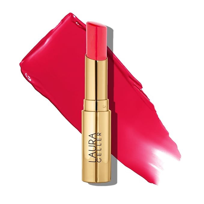 LAURA GELLER NEW YORK Jelly Balm Moisturizing Tinted Lip Color - Whatta Melon Hydrating Vitamin E - Semi-Shine Finish