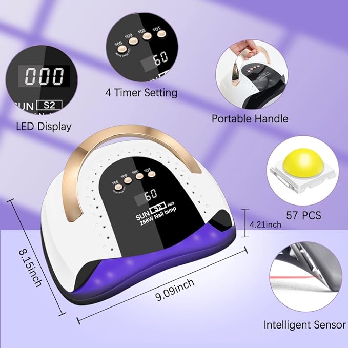268W UV LED Nail Lamp,