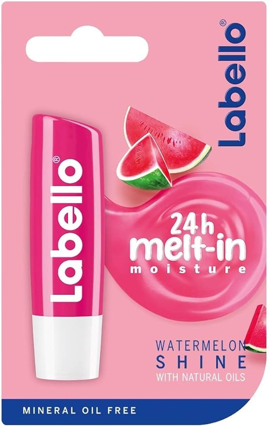 Labello, Watermelon Fruity Shine Lip Balm, 4.8 Gram