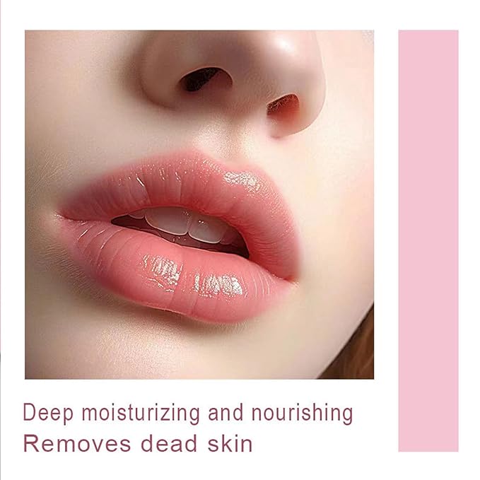 4 In 1 Peach Lip Care Kit With Lip Exfoliator Scrub And Moisturizer, Peach Scrub Bubble, Hydrating Lip Mask, Lip Scrubs Gentle Exfoliating, Instant Moisturizing, Lip Balm Hydrating For Very Dry Lips